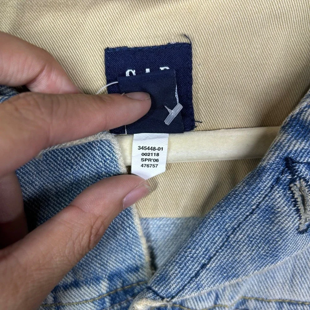 Vintage Gap Kids Trucker Jacket Blue‎ Denim Pockets Classic Y2K - 2XL (14-16)